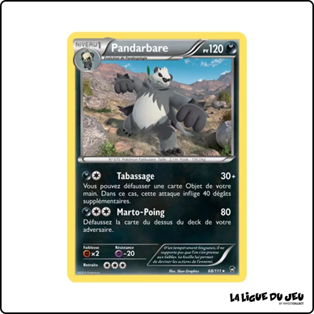 Rare - Pokemon - Poings Furieux - Pandarbare 68/111