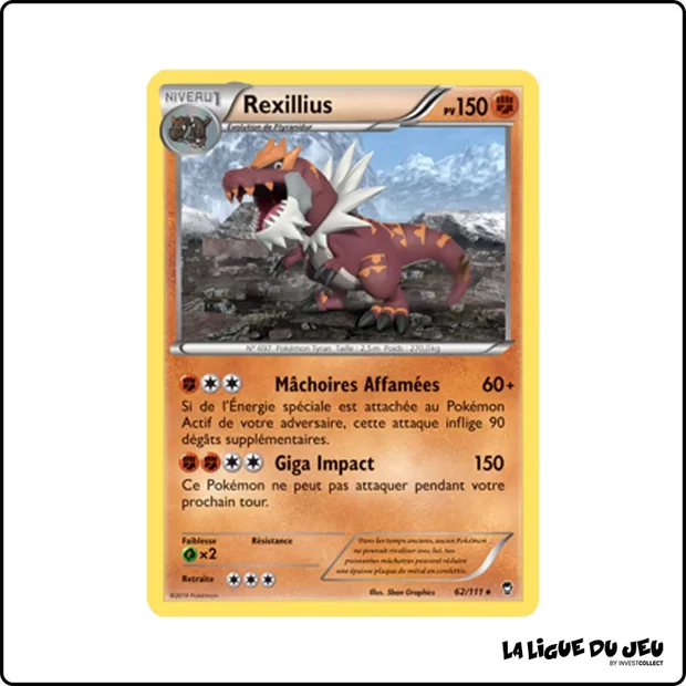 Rare - Pokemon - Poings Furieux - Rexillius 62/111