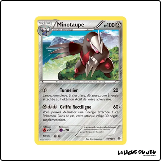 Rare - Pokemon - Primo Choc - Minotaupe 96/160
