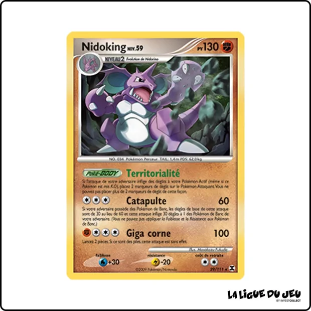 Rare - Pokemon - Rivaux Émergeants - Nidoking 29/111