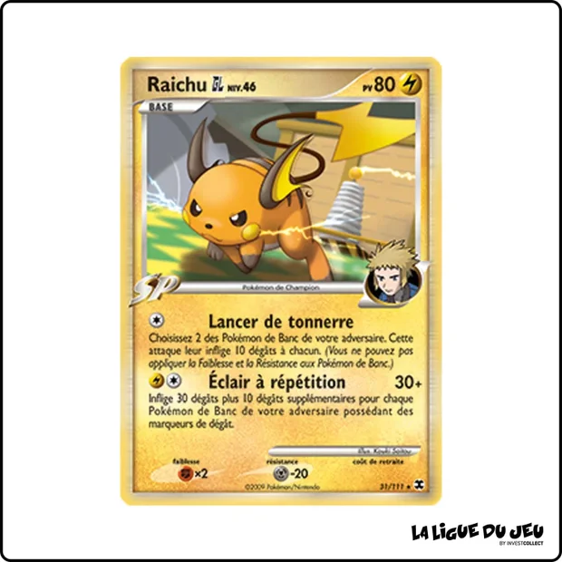 Rare - Pokemon - Rivaux Émergeants - Raichu GL 31/111