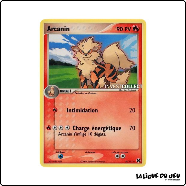 Rare - Pokemon - Rouge Feu Vert Feuille - Arcanin 18/112