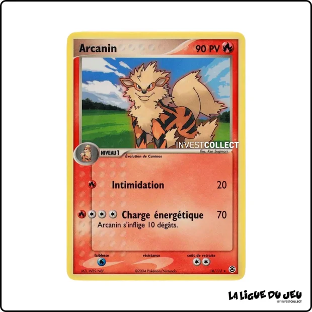 Rare - Pokemon - Rouge Feu Vert Feuille - Arcanin 18/112
