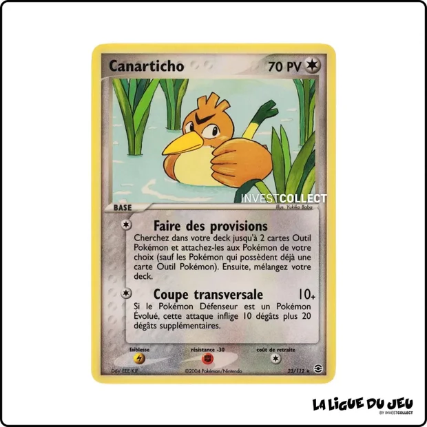 Rare - Pokemon - Rouge Feu Vert Feuille - Canarticho 23/112