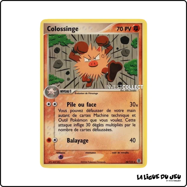 Rare - Pokemon - Rouge Feu Vert Feuille - Colossinge 28/112