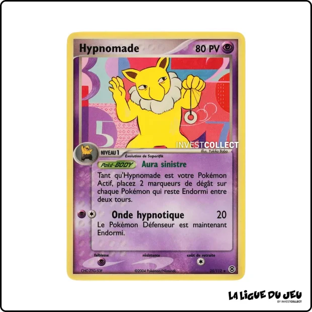 Rare - Pokemon - Rouge Feu Vert Feuille - Hypnomade 25/112