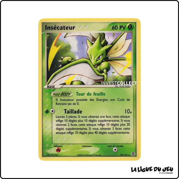 Rare - Pokemon - Rouge Feu Vert Feuille - Insécateur 29/112