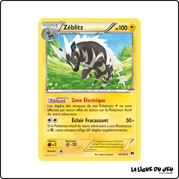 Rare - Pokemon - Rupture Turbo - Zéblitz 49/122