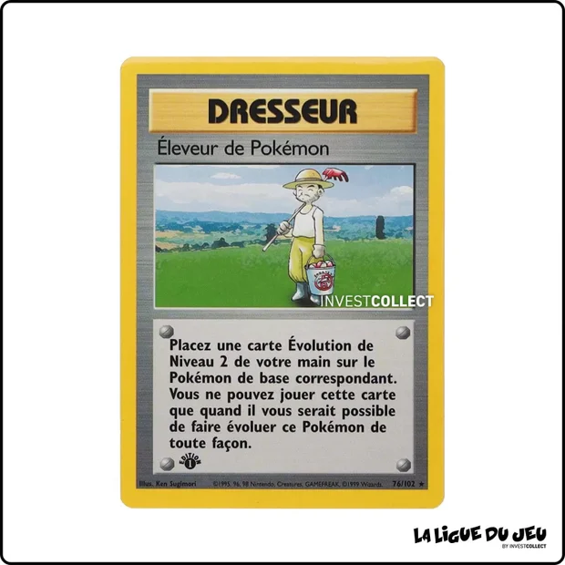 Rare - Pokemon - Set de Base - Éleveur de Pokémon 76/102