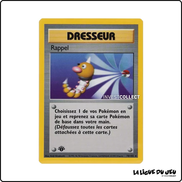Rare - Pokemon - Set de Base - Rappel 78/102