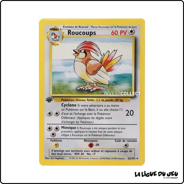 Rare - Pokemon - Set de Base - Roucoups 22/102