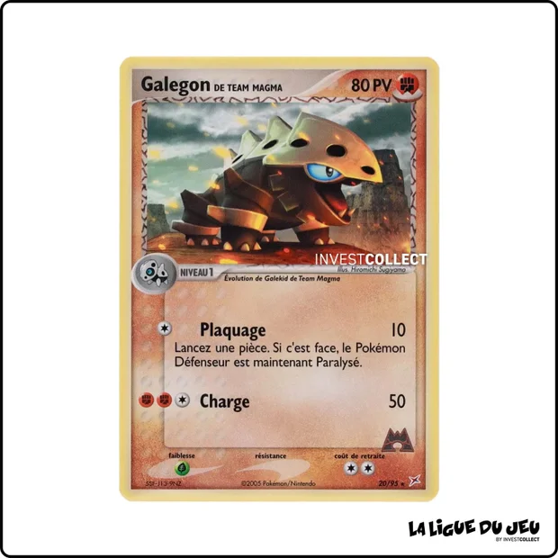 Rare - Pokemon - Team Magma Team Aqua - Galegon de Team Magma 20/95