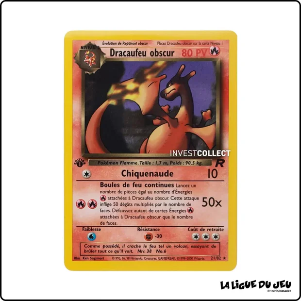 Rare - Pokemon - Team Rocket - Dracaufeu obscur 21/82