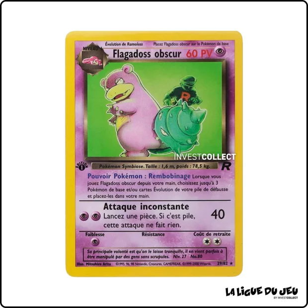 Rare - Pokemon - Team Rocket - Flagadoss obscur 29/82