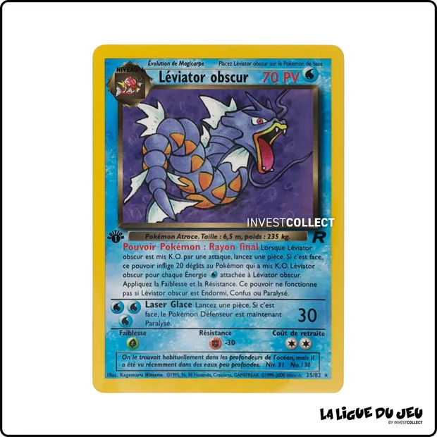 Rare - Pokemon - Team Rocket - Léviator obscur 25/82