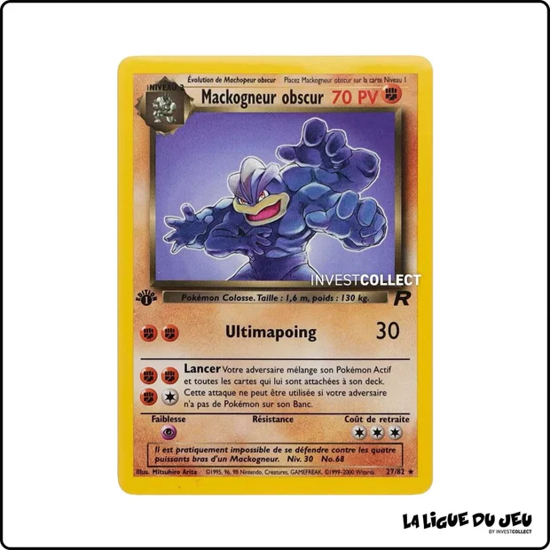 Rare - Pokemon - Team Rocket - Mackogneur obscur 27/82