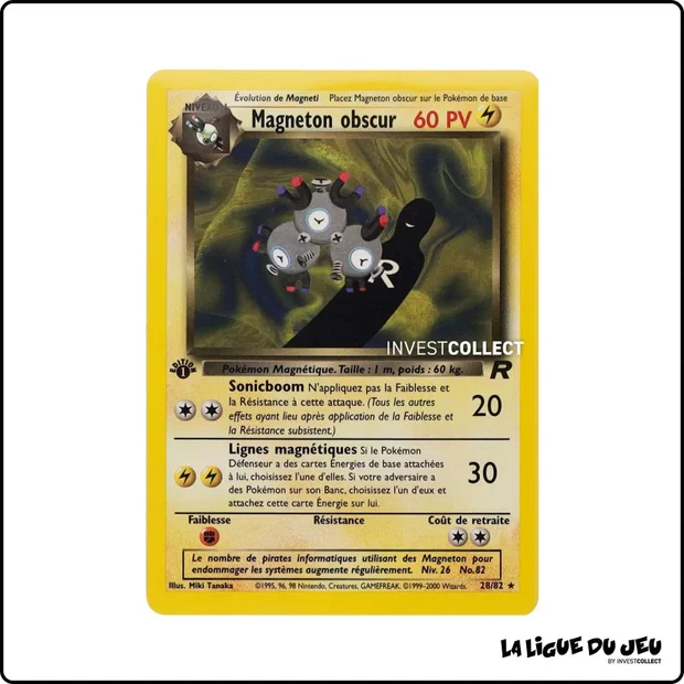 Rare - Pokemon - Team Rocket - Magneton obscur 28/82