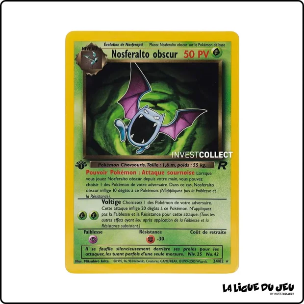Rare - Pokemon - Team Rocket - Nosferalto obscur 24/82