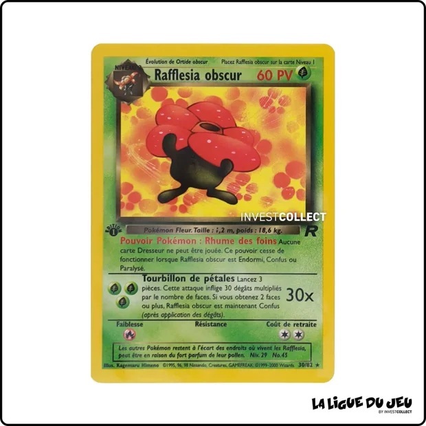 Rare - Pokemon - Team Rocket - Rafflesia obscur 30/82