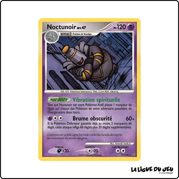 Rare - Pokemon - Tempête - Noctunoir 17/100