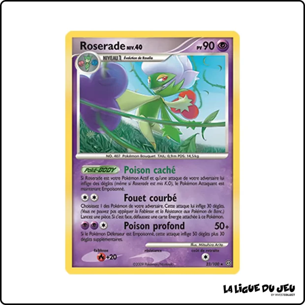 Rare - Pokemon - Tempête - Roserade 23/100