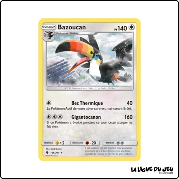 Rare - Pokemon - Tonnerre Perdu - Bazoucan 166/214