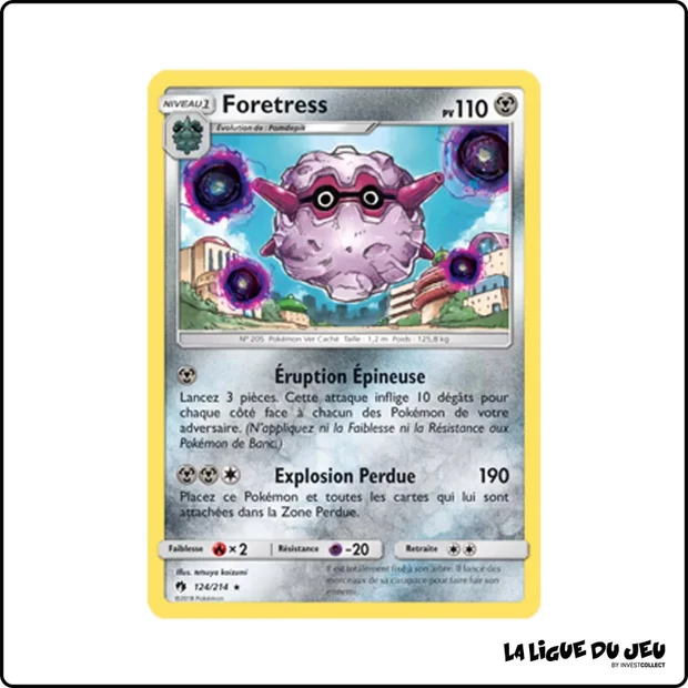 Rare - Pokemon - Tonnerre Perdu - Foretress 124/214