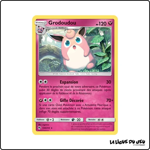Rare - Pokemon - Tonnerre Perdu - Grodoudou 134/214