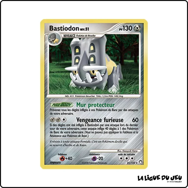Rare - Pokemon - Trésors Mystérieux - Bastiodon 21/123
