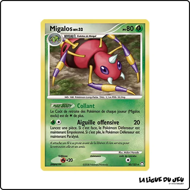 Rare - Pokemon - Trésors Mystérieux - Migalos 20/123