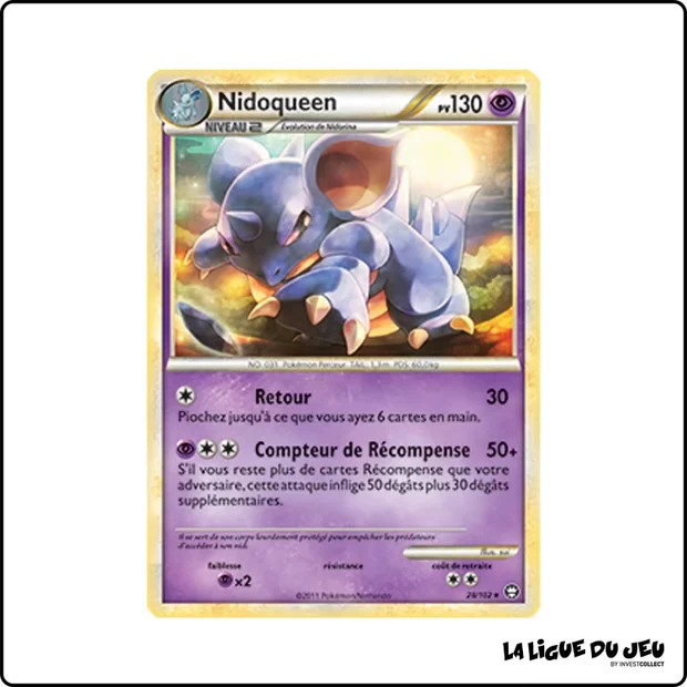 Rare - Pokemon - Trîomphe - Nidoqueen 28/102