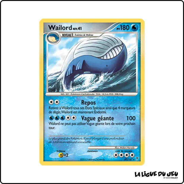 Rare - Pokemon - Vainqueurs Suprêmes - Wailord 47/147