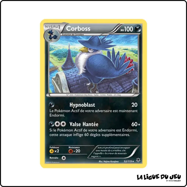 Rare - Pokemon - Vigueur Spectrale - Corboss 52/119