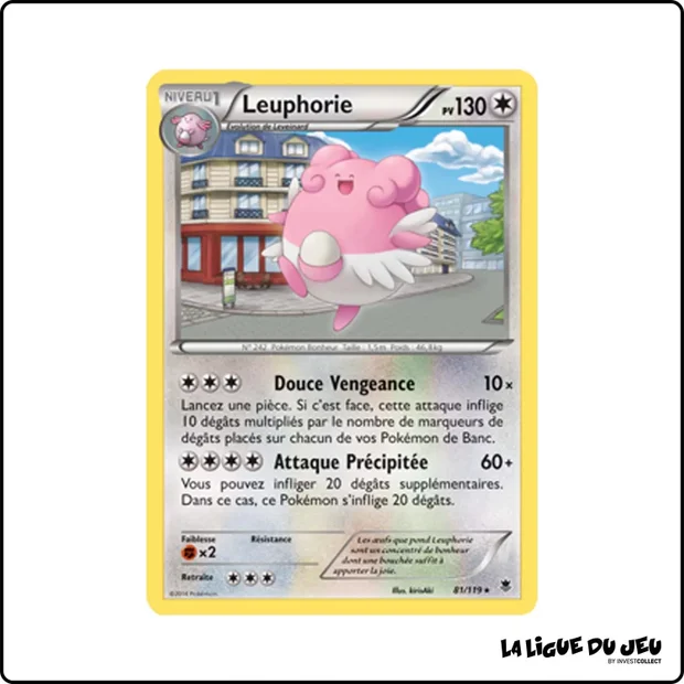 Rare - Pokemon - Vigueur Spectrale - Leuphorie 81/119