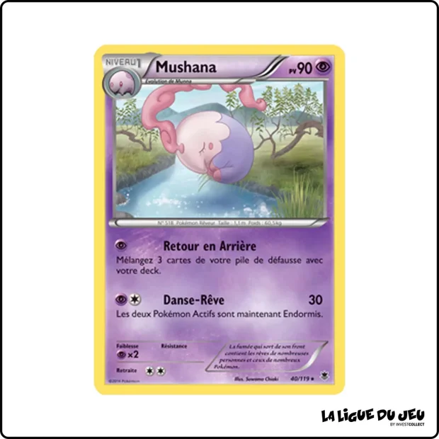Rare - Pokemon - Vigueur Spectrale - Mushana 40/119