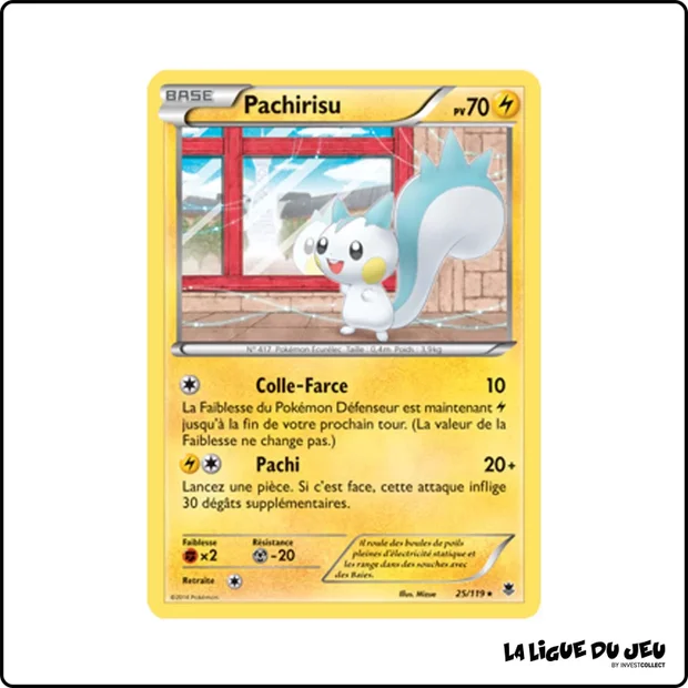 Rare - Pokemon - Vigueur Spectrale - Pachirisu 25/119