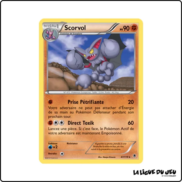 Rare - Pokemon - Vigueur Spectrale - Scorvol 47/119