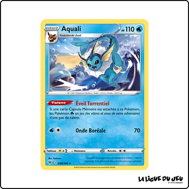 Rare - Pokemon - Voltage Éclatant - Aquali 30/185