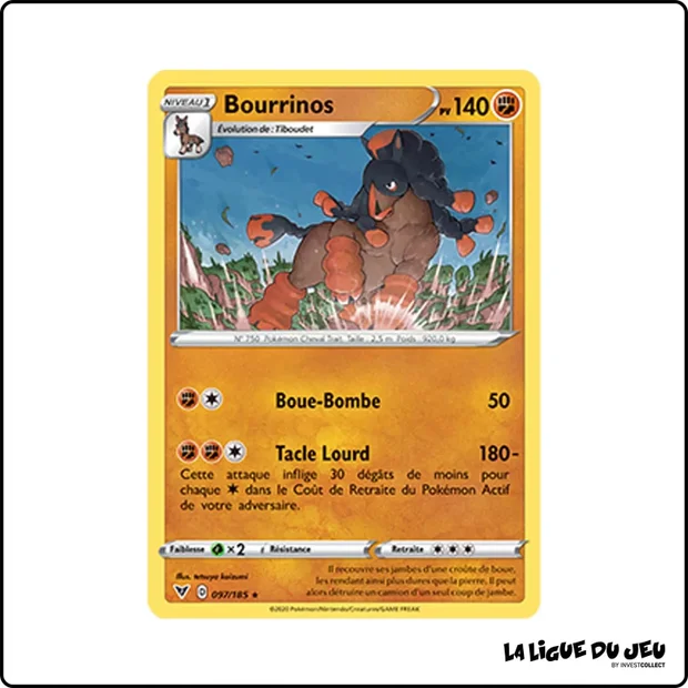 Rare - Pokemon - Voltage Éclatant - Bourrinos 97/185