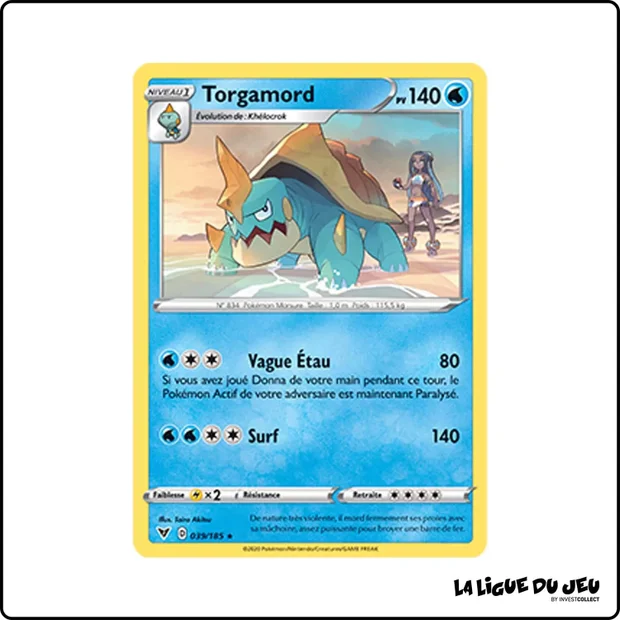 Rare - Pokemon - Voltage Éclatant - Torgamord 39/185