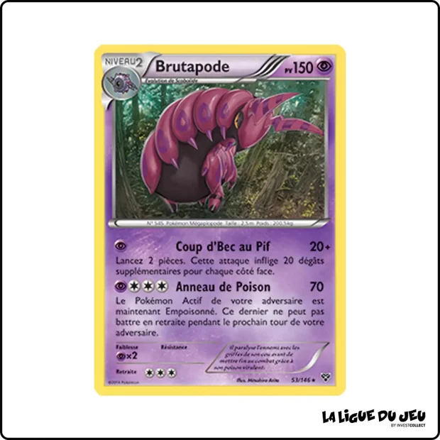 Rare - Pokemon - XY de Base - Brutapode 53/146