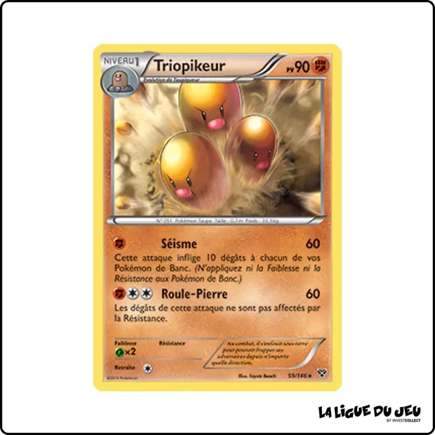 Rare - Pokemon - XY de Base - Triopikeur 59/146