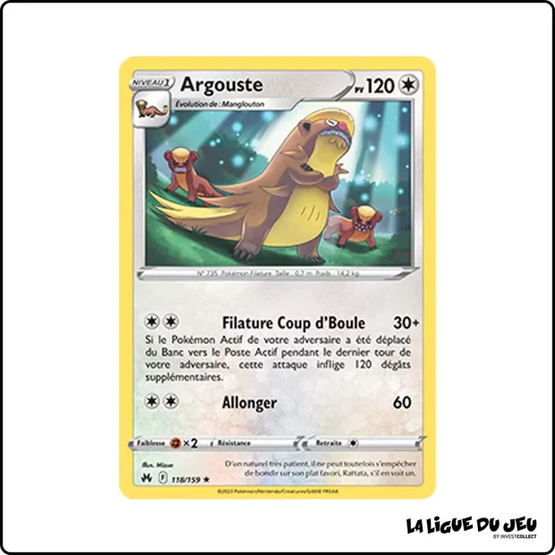 Rare - Pokemon - Zénith Suprême - Argouste 118/159