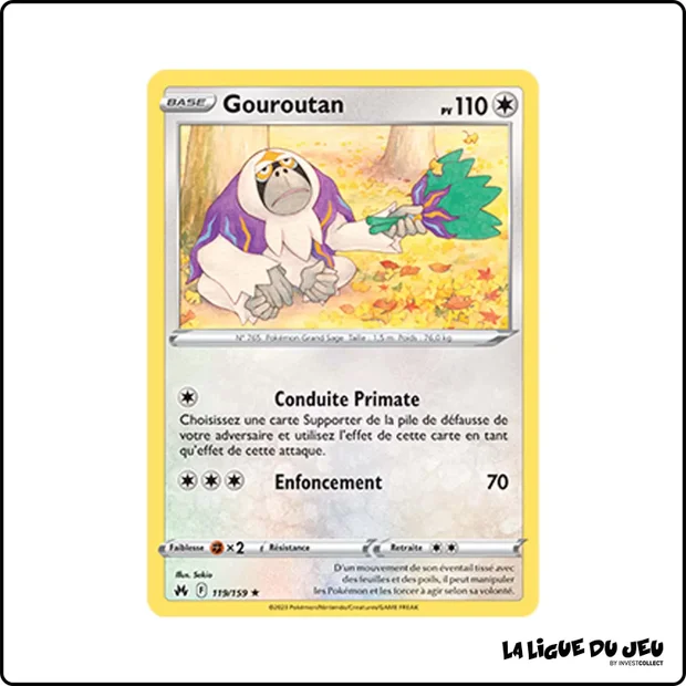 Rare - Pokemon - Zénith Suprême - Gouroutan 119/159
