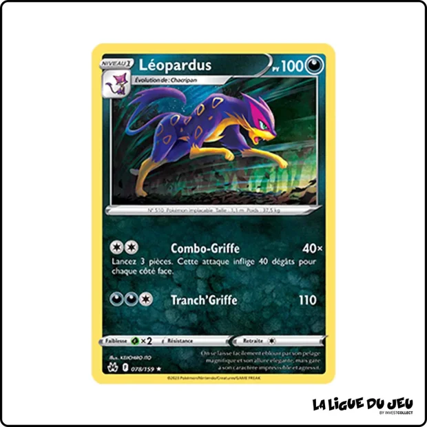 Rare - Pokemon - Zénith Suprême - Léopardus 78/159