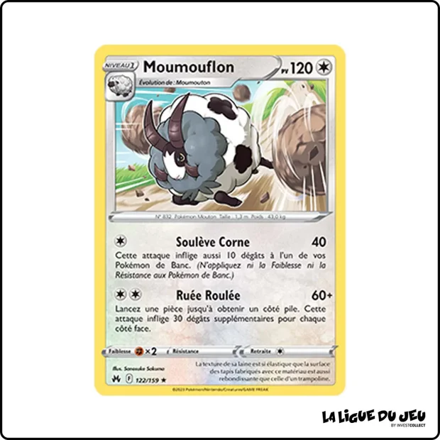 Rare - Pokemon - Zénith Suprême - Moumouflon 122/159