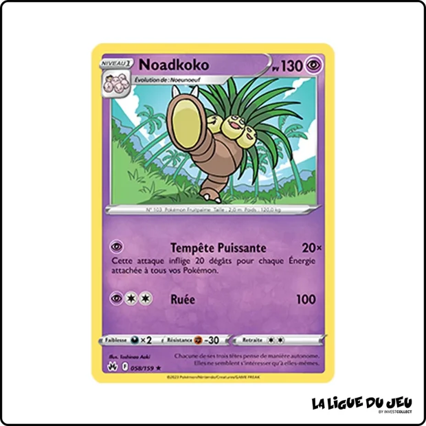 Rare - Pokemon - Zénith Suprême - Noadkoko 58/159
