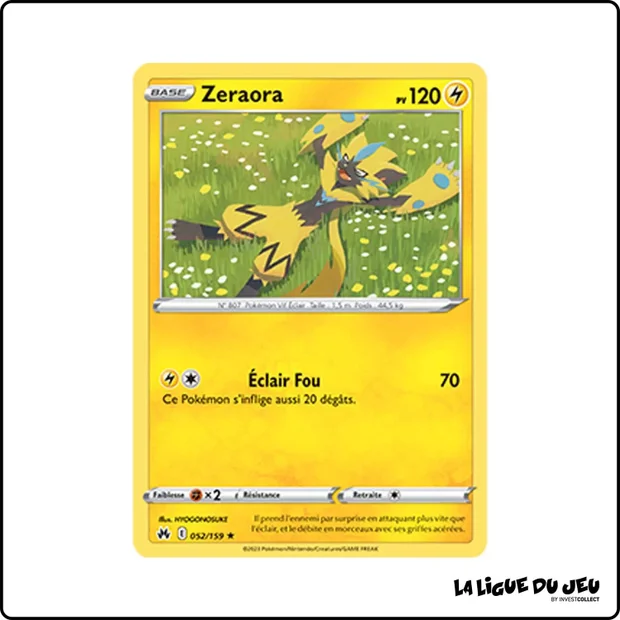 Rare - Pokemon - Zénith Suprême - Zeraora 52/159