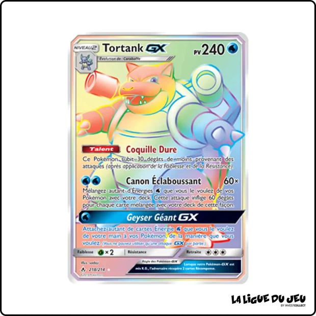 Secrete - Pokemon - Alliance Infaillible - Tortank GX 218/214