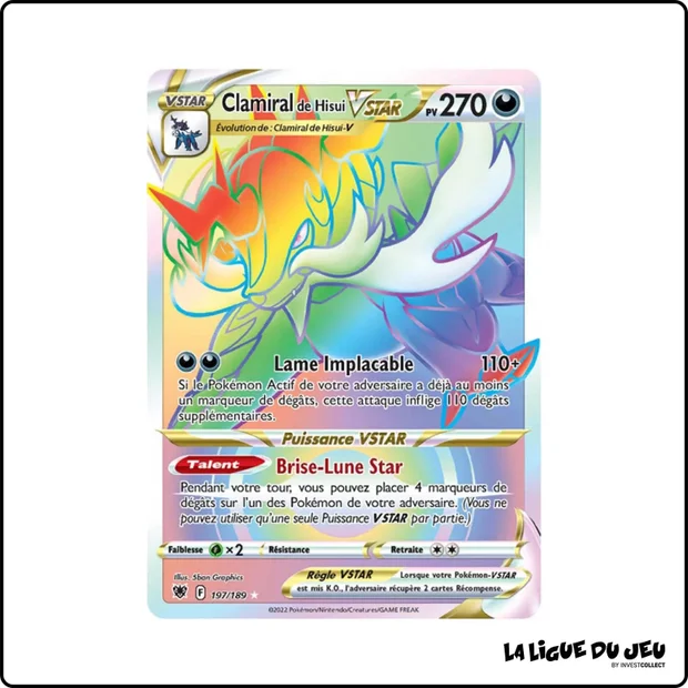 Secrete - Pokemon - Astres Radieux - Clamiral de Hisui VSTAR 197/189